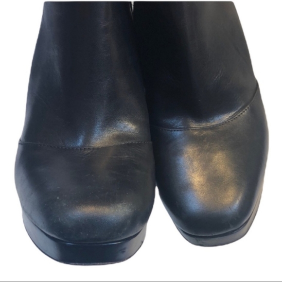 Via Spiga Toccarra black leather platform booties size 8 - Picture 6 of 11